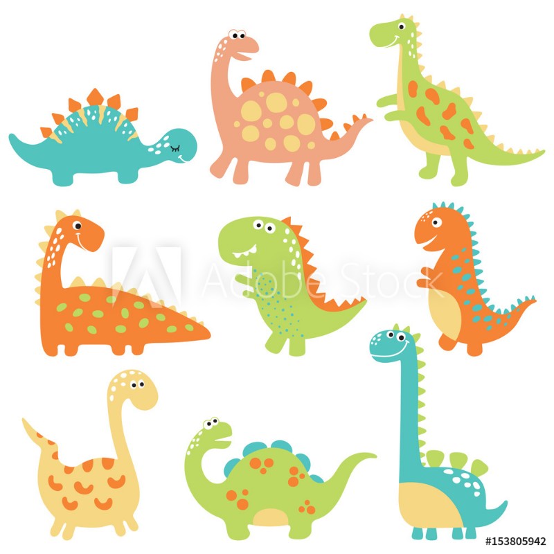 Afbeeldingen van Cute dino illustration